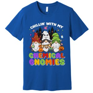 Chillin With My Chemical Gnomies Halloween Gnome Gift Premium T-Shirt