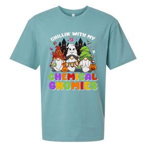 Chillin With My Chemical Gnomies Halloween Gnome Gift Sueded Cloud Jersey T-Shirt