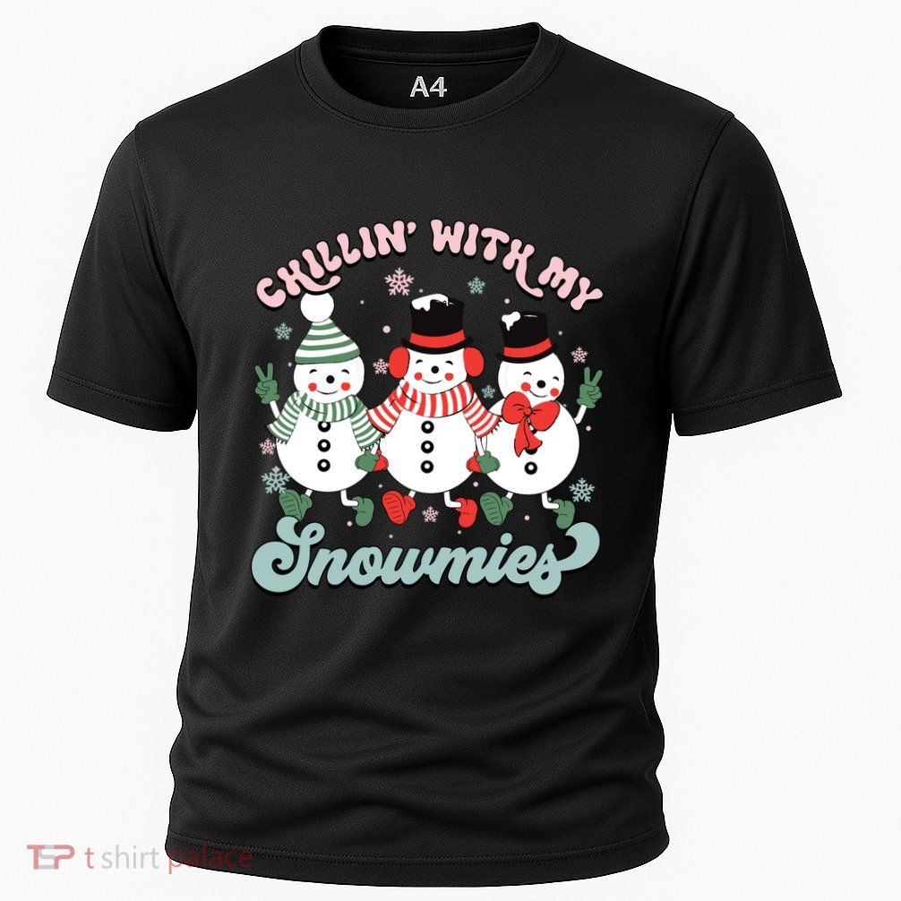 Chillin With My Snowmies Family Christmas Pajama Gift Performance Shirt