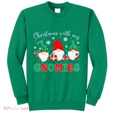 Christmas With My Gnomies Buffalo Plaid Xmas Family Matching Gift Sweatshirt