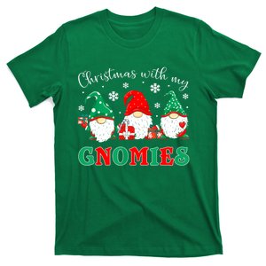 Christmas With My Gnomies Buffalo Plaid Xmas Family Matching Gift T-Shirt