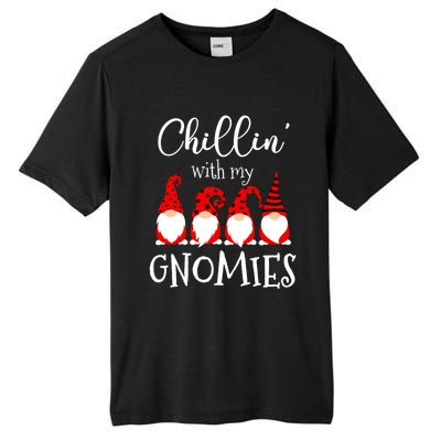 Chillin With My Gnomies Christmas Gnome Holiday Costume Funny Gift Tall Fusion ChromaSoft Performance T-Shirt