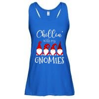 Chillin With My Gnomies Christmas Gnome Holiday Costume Funny Gift Ladies Essential Flowy Tank