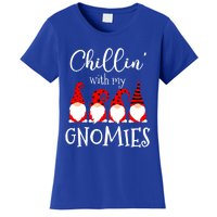 Chillin With My Gnomies Christmas Gnome Holiday Costume Funny Gift Women's T-Shirt