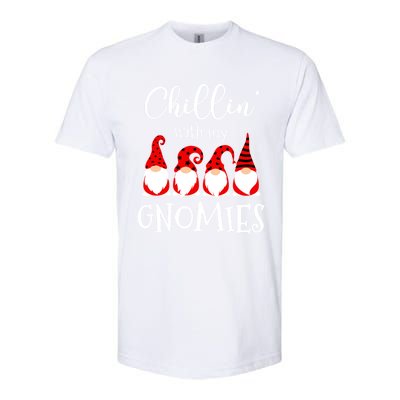 Chillin With My Gnomies Christmas Gnome Holiday Costume Funny Gift Softstyle CVC T-Shirt