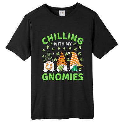 Chilling With My Gnomies St Patricks Day Gnome Shamrock Tall Fusion ChromaSoft Performance T-Shirt