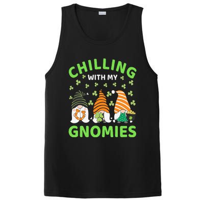 Chilling With My Gnomies St Patricks Day Gnome Shamrock PosiCharge Competitor Tank