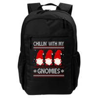 Chillin With My Gnomies Ugly Christmas Backpack