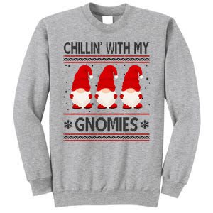 Chillin With My Gnomies Ugly Christmas Sweatshirt