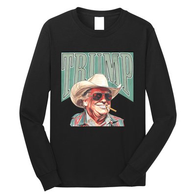 Cowboy Western Make America Great Trump Daddy Long Sleeve Shirt