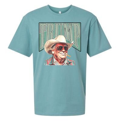 Cowboy Western Make America Great Trump Daddy Sueded Cloud Jersey T-Shirt