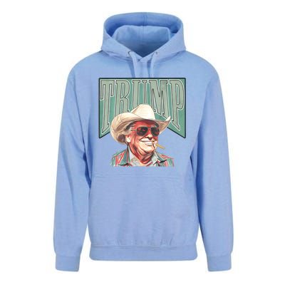 Cowboy Western Make America Great Trump Daddy Unisex Surf Hoodie