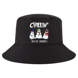 Chillin With My Snowmies Hiphop Christmas Meaningful Gift Cool Comfort Performance Bucket Hat