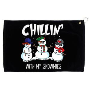 Chillin With My Snowmies Hiphop Christmas Meaningful Gift Grommeted Golf Towel