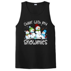 Chillin With My Snowmies Ugly Snowman Christmas PosiCharge Competitor Tank