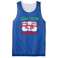 Chillin With My Snowmies Gift Mesh Reversible Basketball Jersey Tank