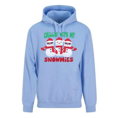 Chillin With My Snowmies Gift Unisex Surf Hoodie