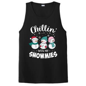 Chillin With My Snowmie Christmas Snow Teacher Snow Cool Gift PosiCharge Competitor Tank