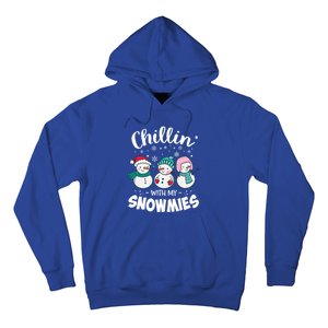 Chillin With My Snowmie Christmas Snow Teacher Snow Cool Gift Hoodie