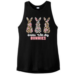 Chillin With My Bunnies Easter Cute Ladies PosiCharge Tri-Blend Wicking Tank