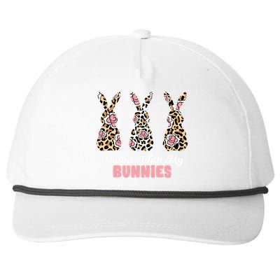 Chillin With My Bunnies Easter Cute Snapback Five-Panel Rope Hat