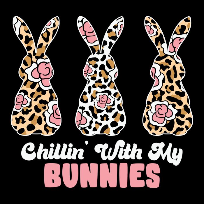 Chillin With My Bunnies Easter Cute 16 in Basic Backpack