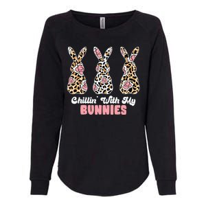 Chillin With My Bunnies Easter Cute Womens California Wash Sweatshirt