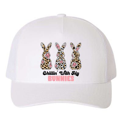 Chillin With My Bunnies Easter Cute Yupoong Adult 5-Panel Trucker Hat