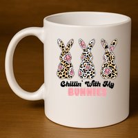 Chillin With My Bunnies Easter Cute 11oz C Handle Ceramic Mug
