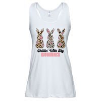 Chillin With My Bunnies Easter Cute Ladies Essential Flowy Tank