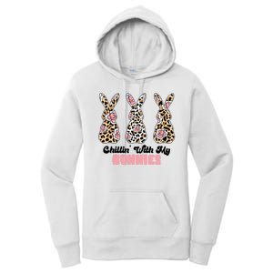 Chillin With My Bunnies Easter Cute Women's Pullover Hoodie