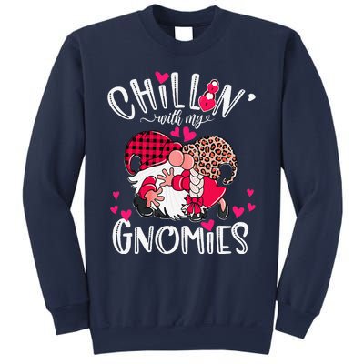 Chillin With My Gnomies Happy Valentines Day Gnomes Couples Sweatshirt