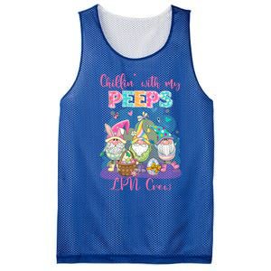 Chillin With My Peeps Lpn Crew Every Bunnys Favorite Nurs Gift Mesh Reversible Basketball Jersey Tank