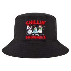 Chillin With My Snowmies Ugly Funny Snowman Christmas  Cool Comfort Performance Bucket Hat