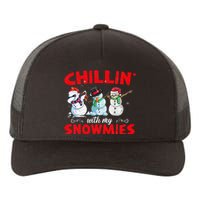 Chillin With My Snowmies Ugly Funny Snowman Christmas  Yupoong Adult 5-Panel Trucker Hat