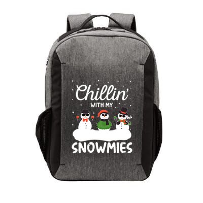 Chillin With My Snowmies Outfit Gift Cool Christmas Snow Cute Gift Vector Backpack