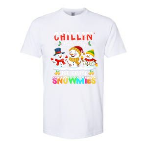 Chillin With My 1st Grade Snowmies Christmas Teacher Funny Gift Softstyle CVC T-Shirt