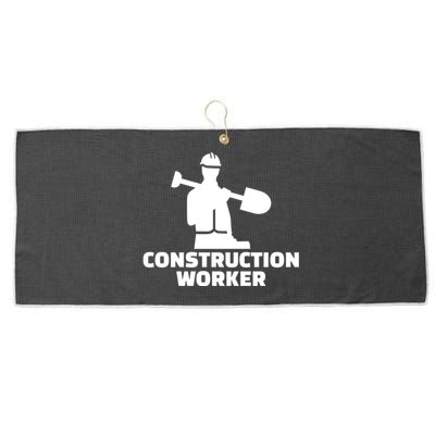 Construction Worker Meaningful Gift Large Microfiber Waffle Golf Towel