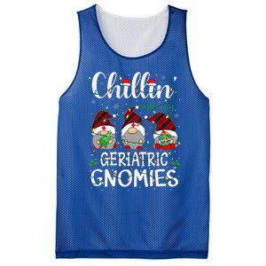 Chillin With My Geriatric Nurse Gnomies Gnomes Christmas Mesh Reversible Basketball Jersey Tank