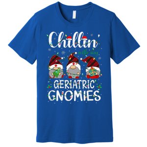 Chillin With My Geriatric Nurse Gnomies Gnomes Christmas Premium T-Shirt