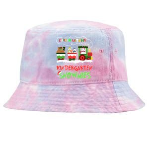 Chillin With My Kindergarten Snowmies Christmas Teacher Gift Tie-Dyed Bucket Hat