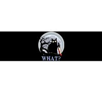 Cat What Murderous Halloween Black Cat With Knife Costume Gift Bumper Sticker