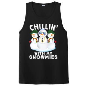 Chillin With My Snowmies Christmas Holiday Great Gift PosiCharge Competitor Tank