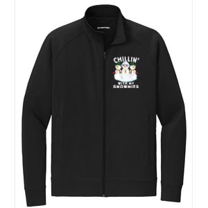 Chillin With My Snowmies Christmas Holiday Great Gift Stretch Full-Zip Cadet Jacket