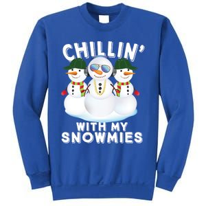 Chillin With My Snowmies Christmas Holiday Great Gift Sweatshirt