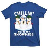 Chillin With My Snowmies Christmas Holiday Great Gift T-Shirt