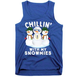 Chillin With My Snowmies Christmas Holiday Great Gift Tank Top