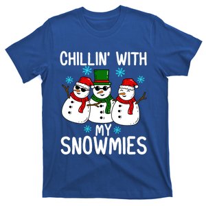 Chillin With My Snowmies Funny Christmas Group Outfits Cool Gift T-Shirt