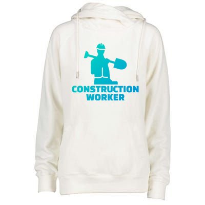 Construction Worker Meaningful Gift Womens Funnel Neck Pullover Hood