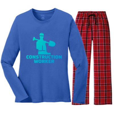 Construction Worker Meaningful Gift Women's Long Sleeve Flannel Pajama Set 